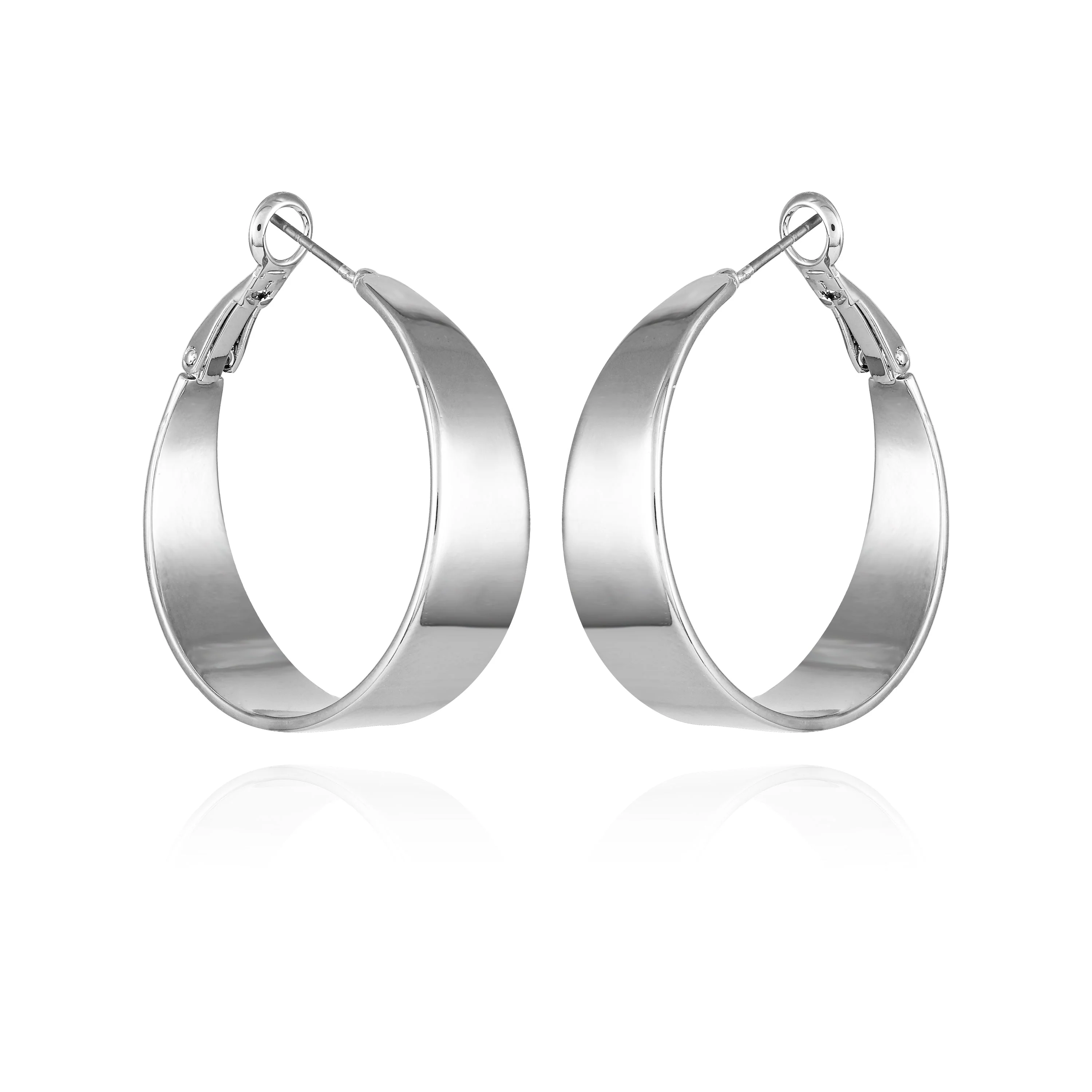 Band Thick Hoop Earrings