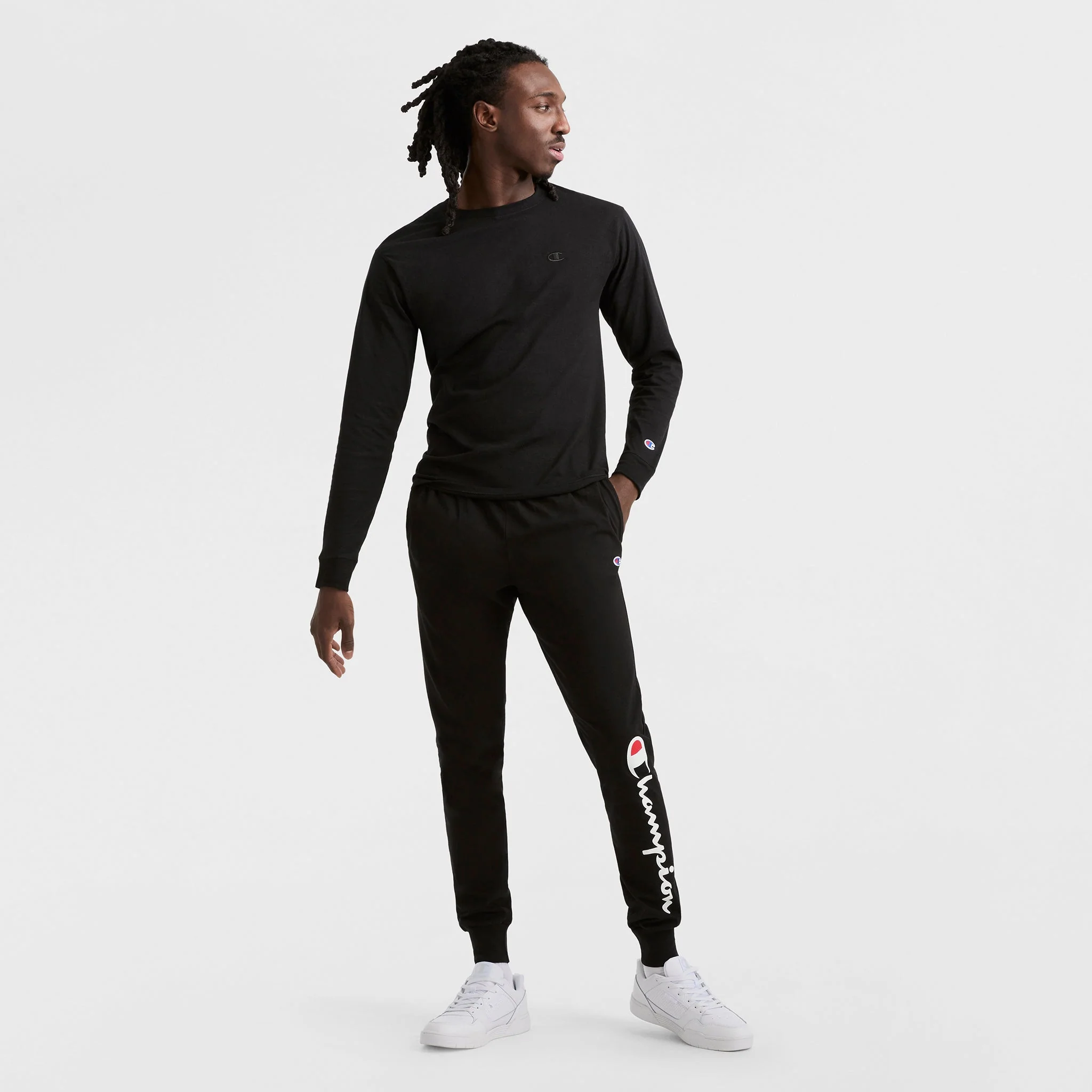 Classic Long Sleeve T-Shirt, Embroidered C Logo - Image 4