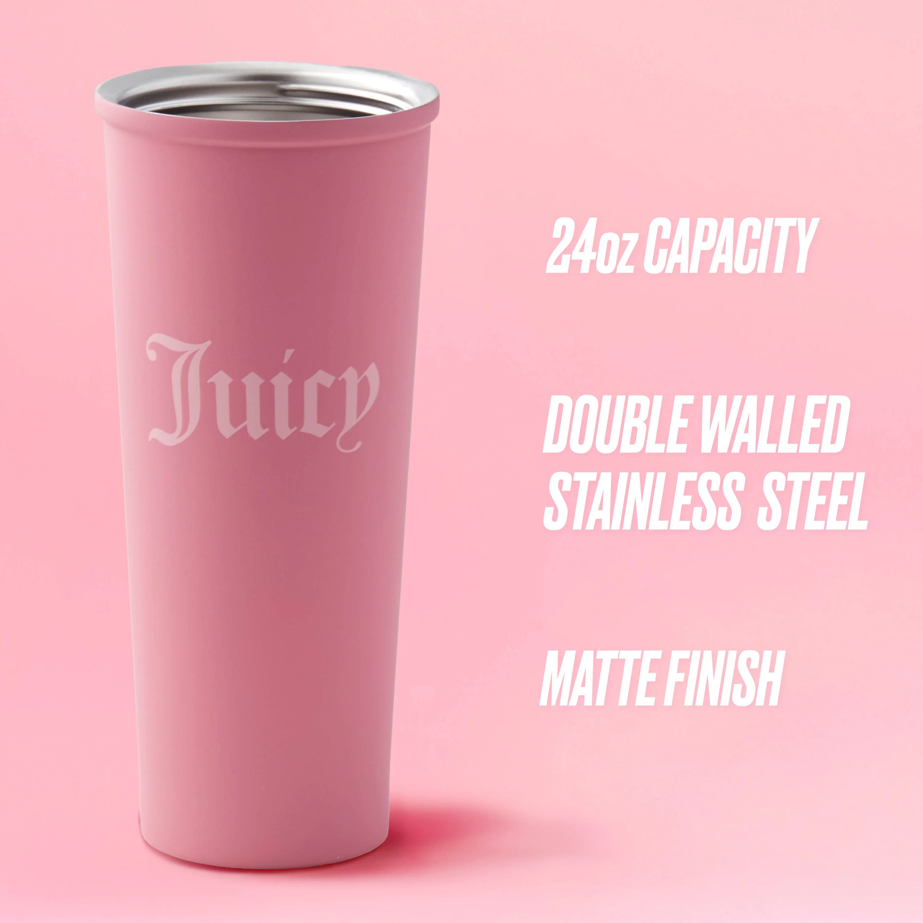 Couture Hydration Stainless Steel Tumbler Cup 6-Piece Set - Image 3