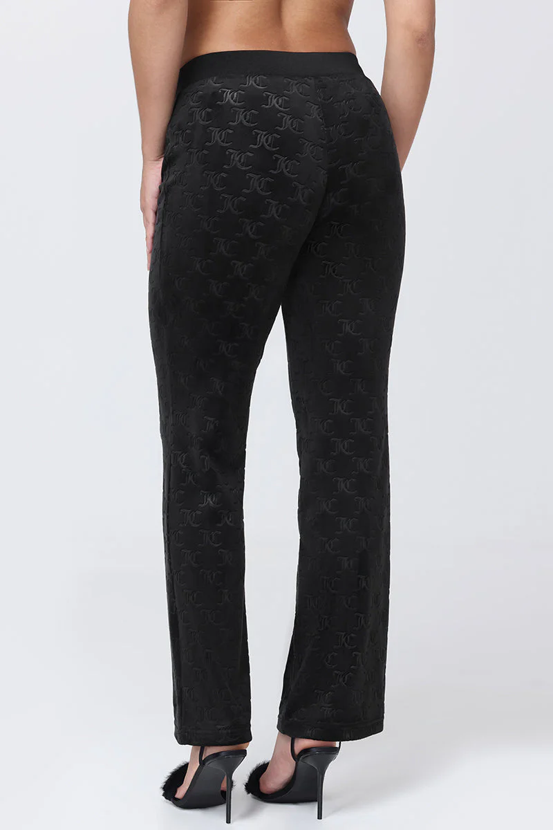 Embossed Velour Track Pants - Image 2