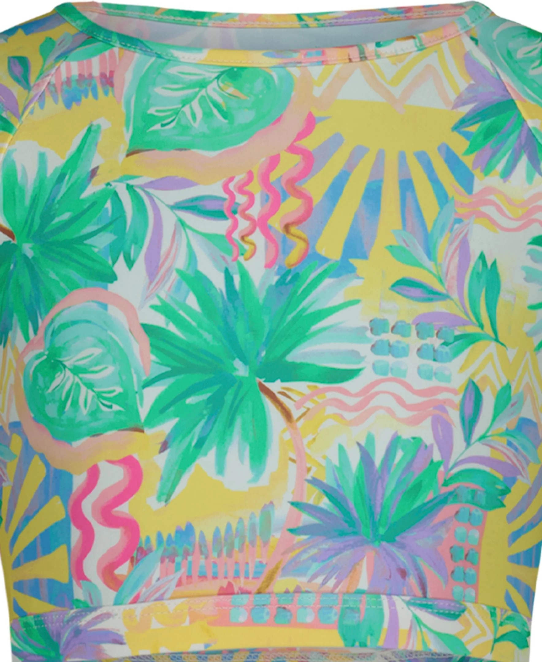 Girls' Palm Sun Crop Rashguard Swim Set - Image 4