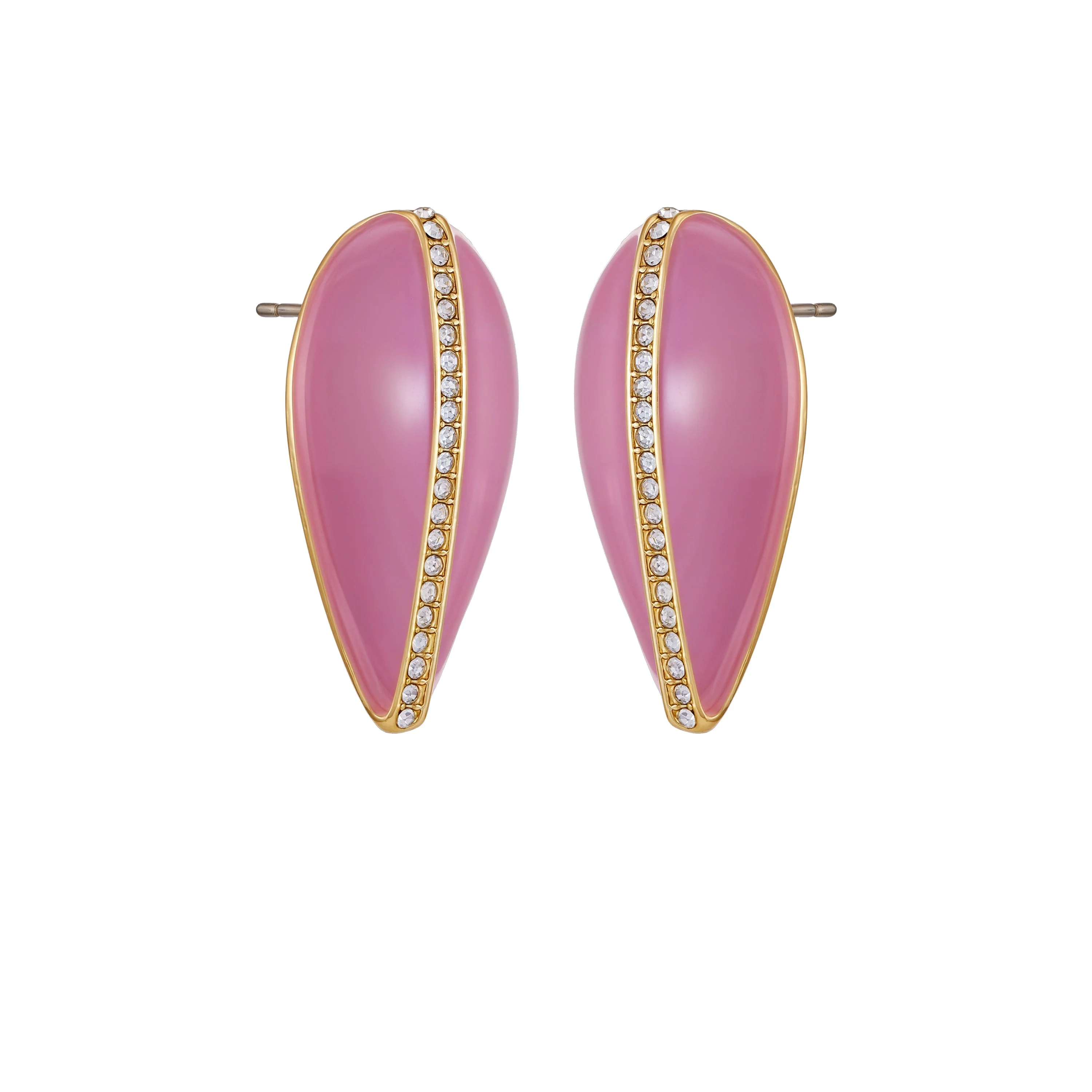 Gold Tone Teardrop Earrings - Image 2