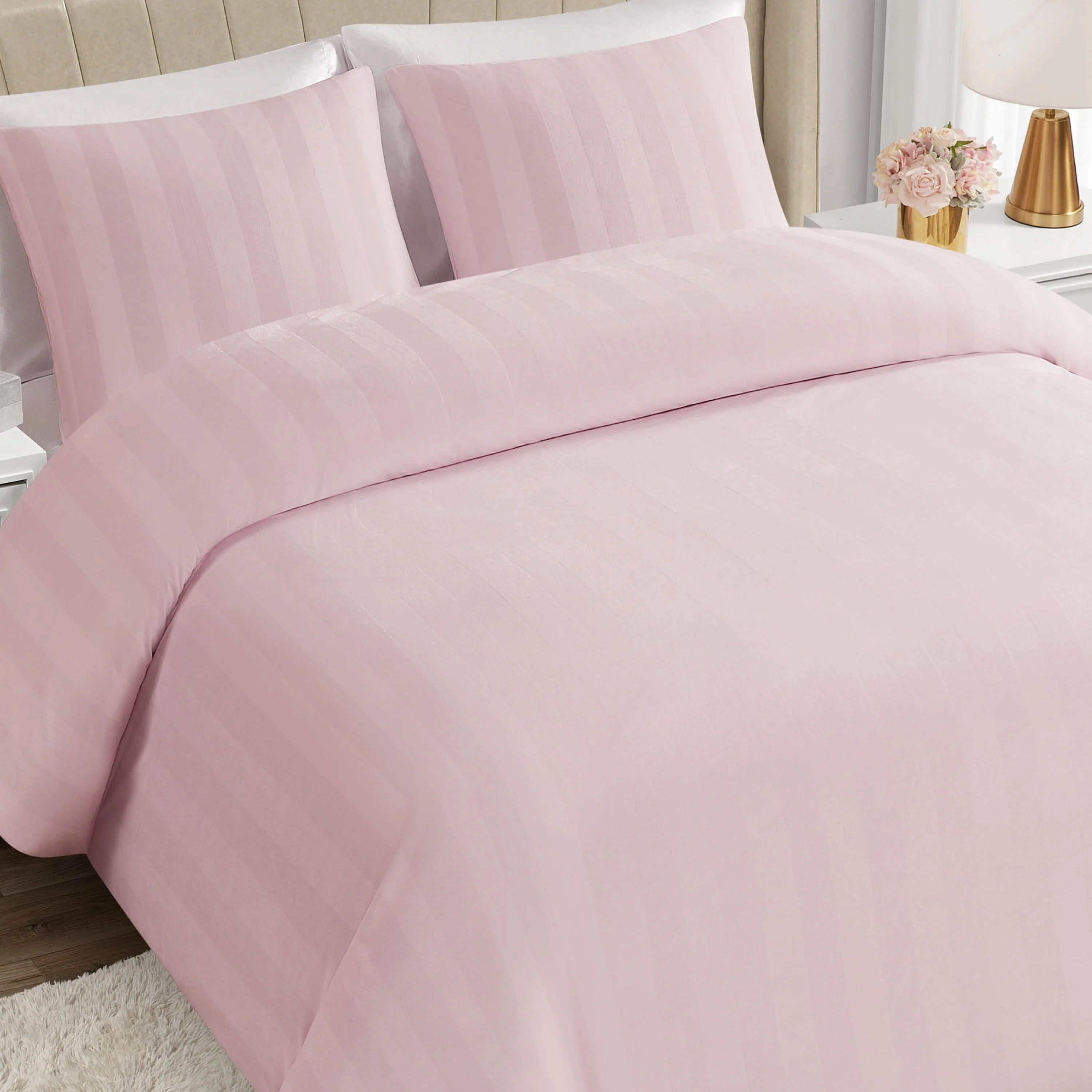 Jenny Velour Striped Jacquard Comforter Set - Image 4