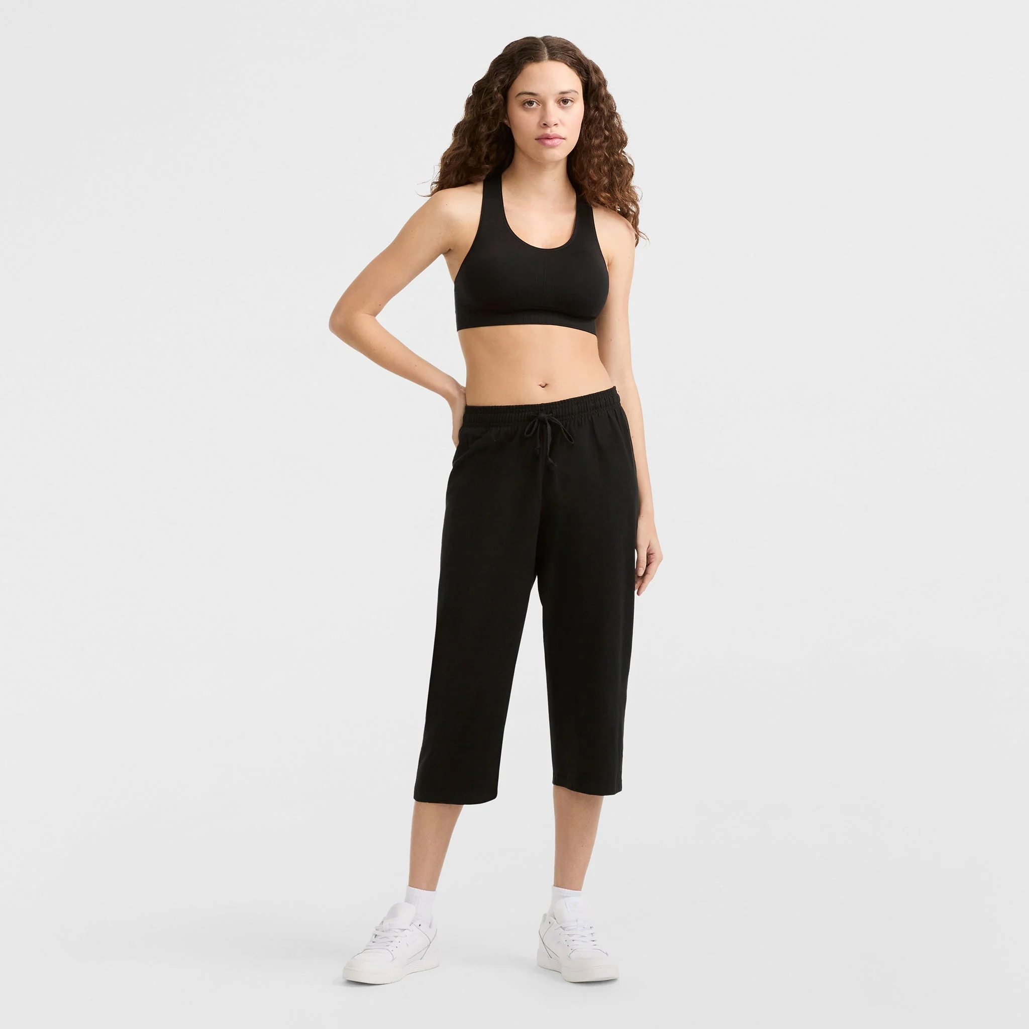 Lightweight Lounge Capri Pants, C Logo - Image 5
