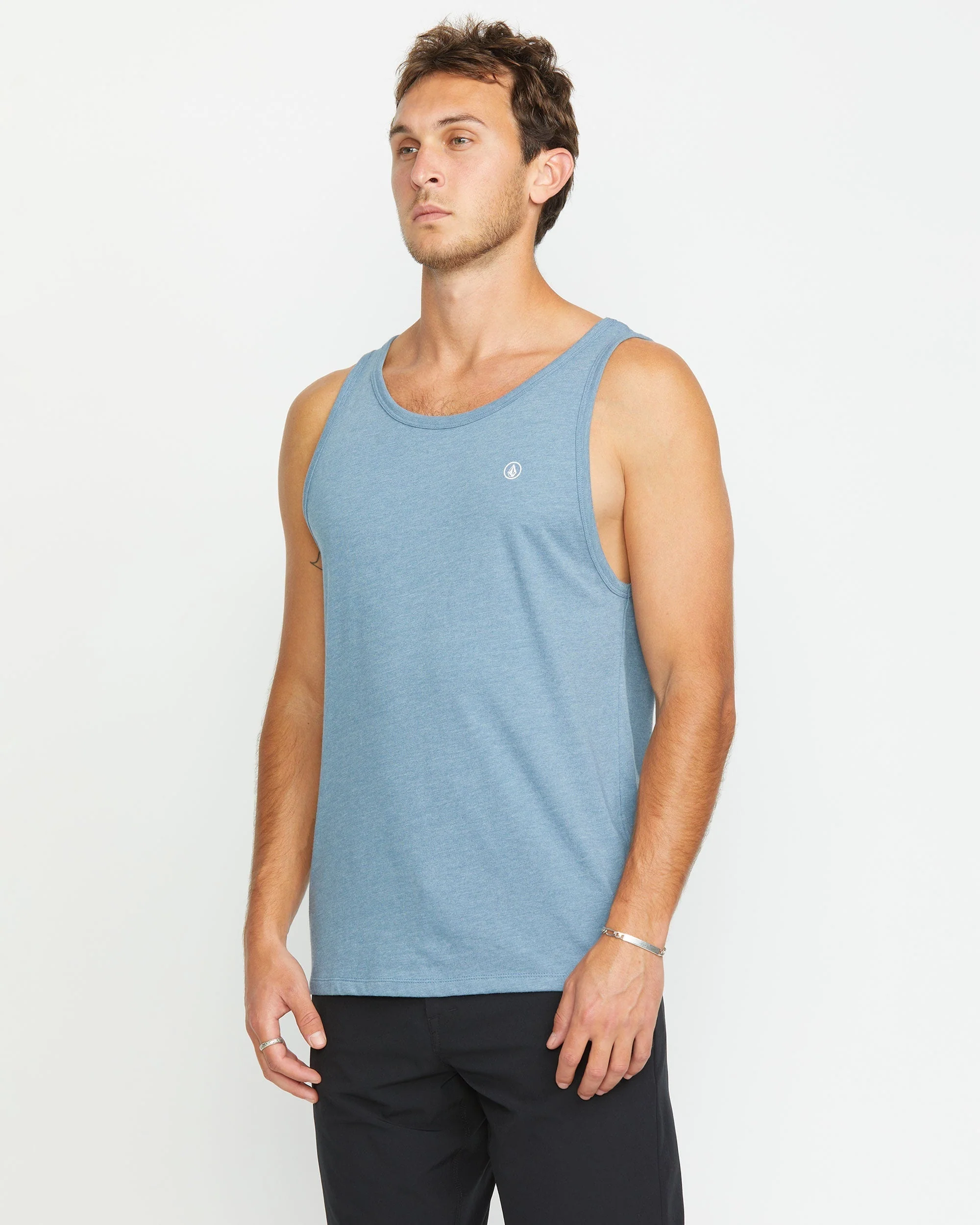 Men's Solid Heather Tank - Image 3