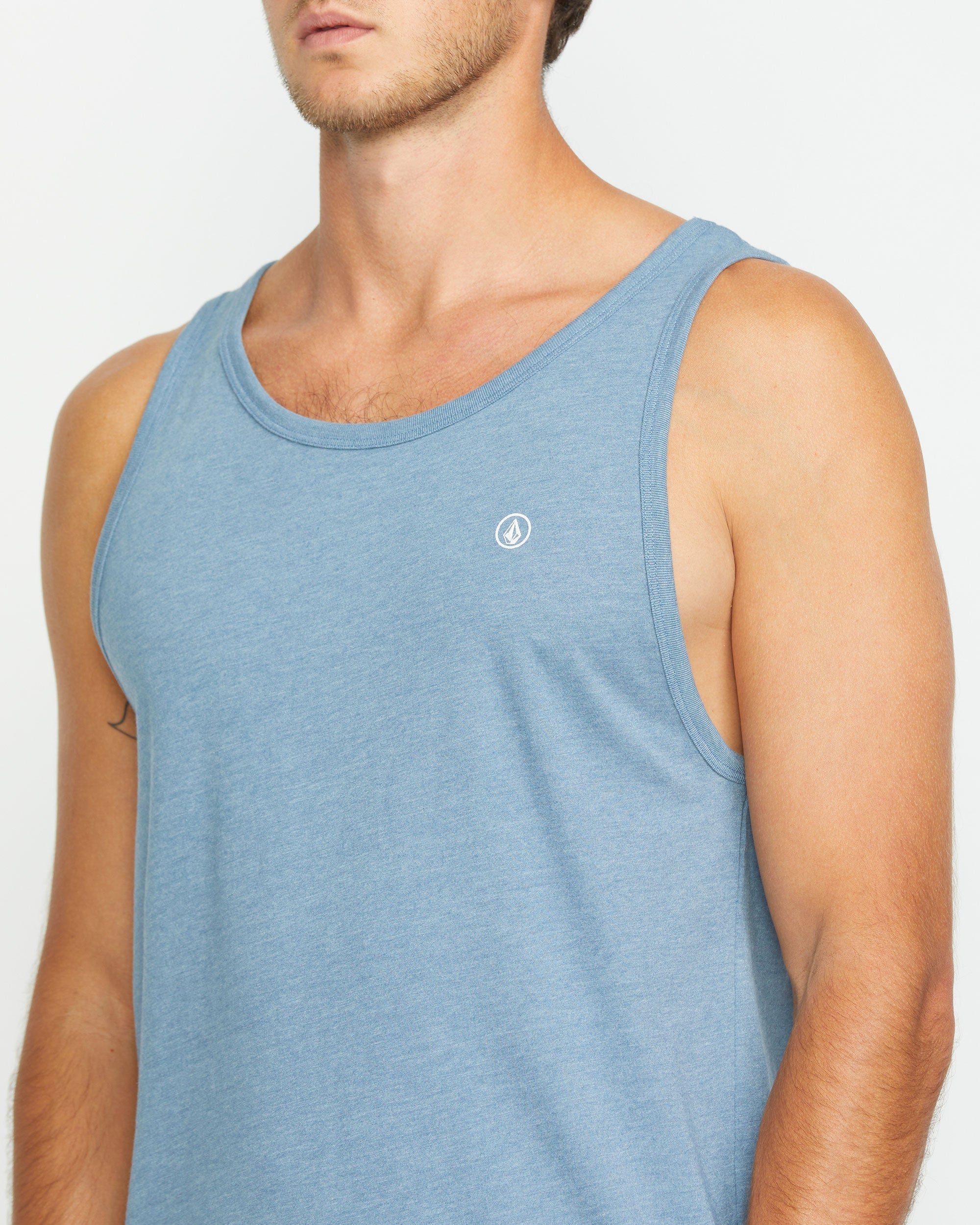 Men's Solid Heather Tank - Image 5