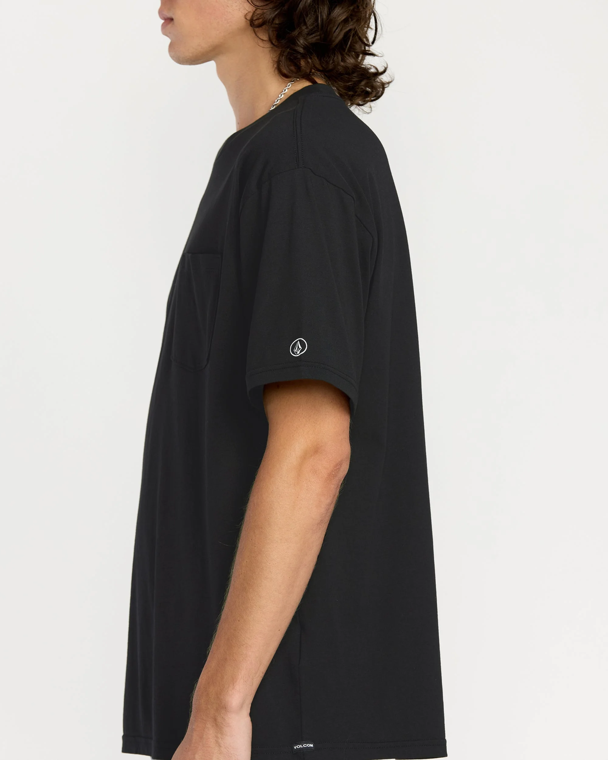 Men's Solid Short Sleeve Pocket Tee - Image 3