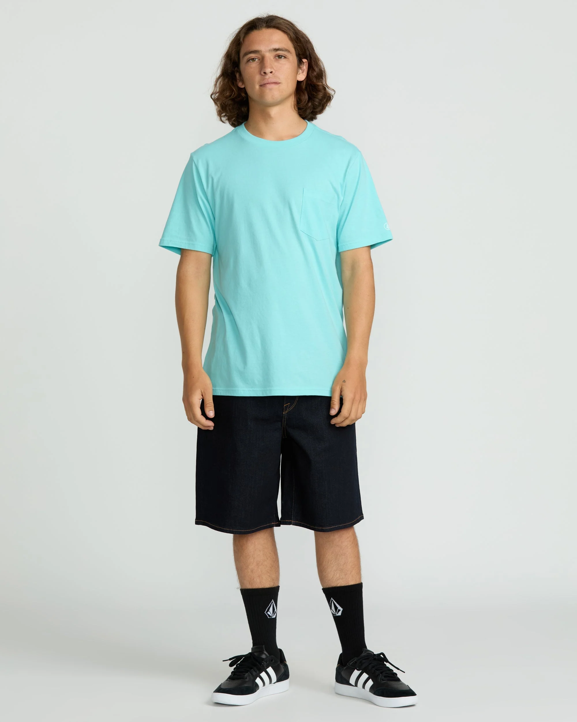 Men's Solid Short Sleeve Tee Pocket Tee - Image 5