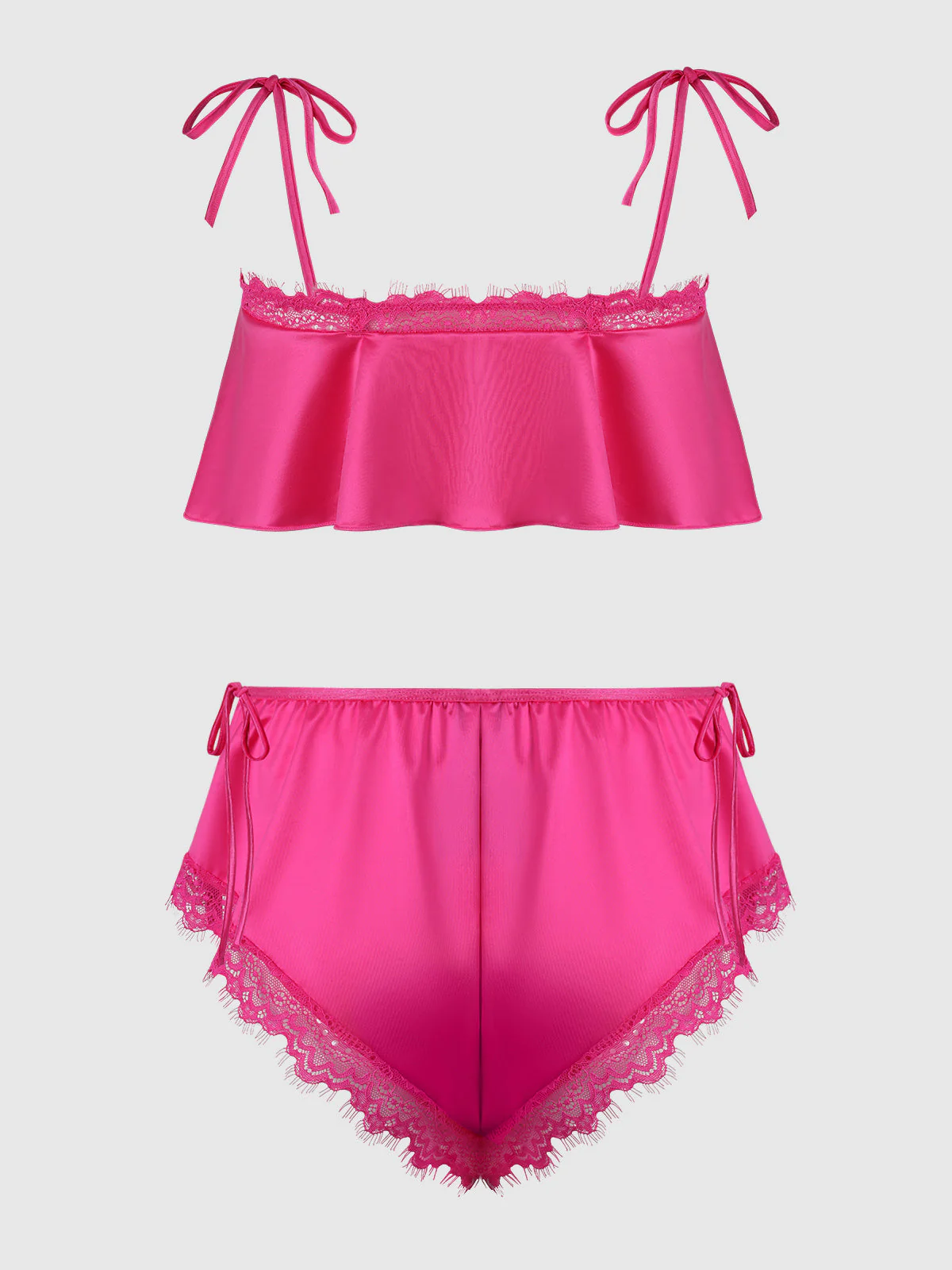 Neev Lace  & Oilslick Drop Off Flounce Top & Panty - Image 10
