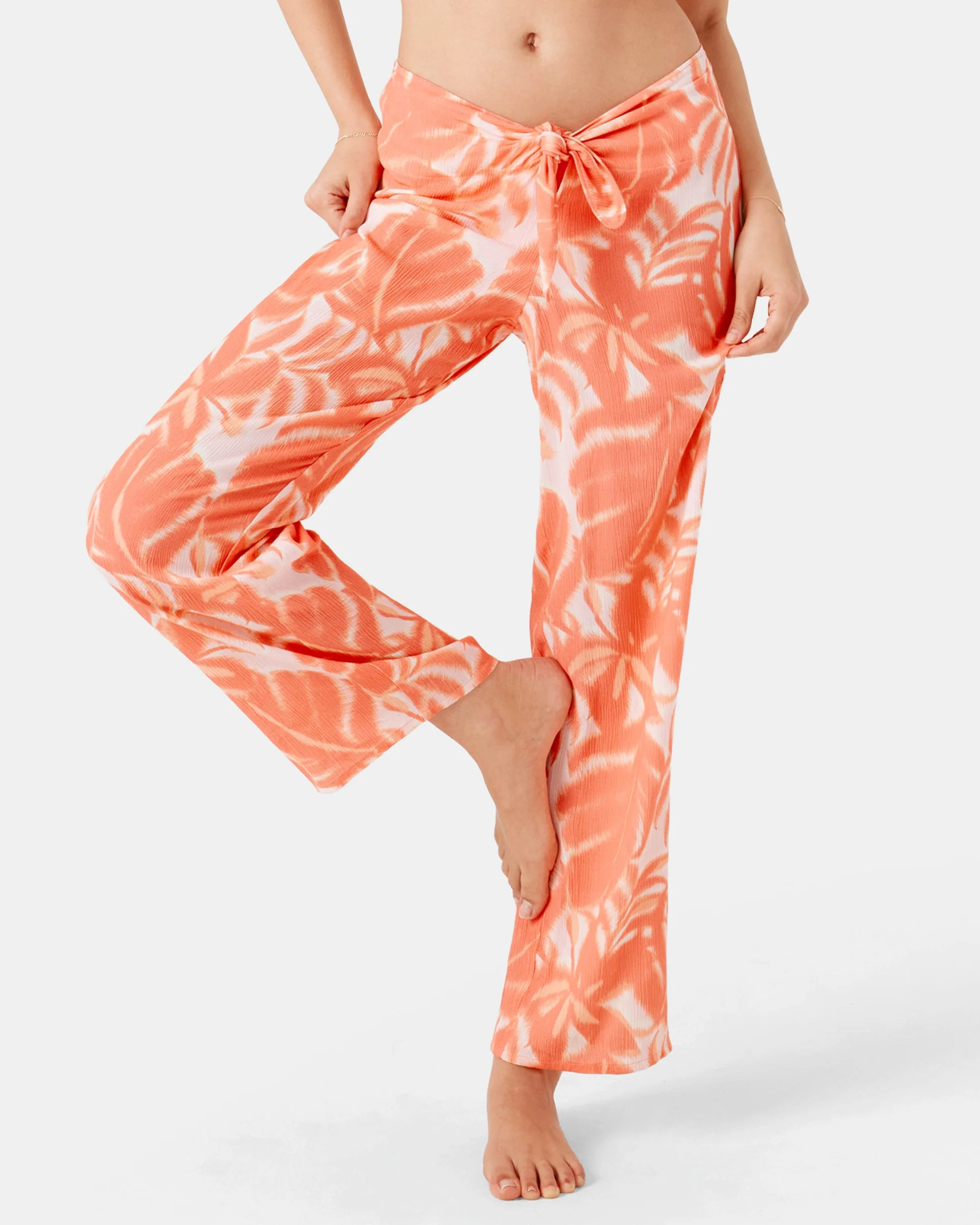 Palm Haze Tie Front Cover Up Pant - Image 2