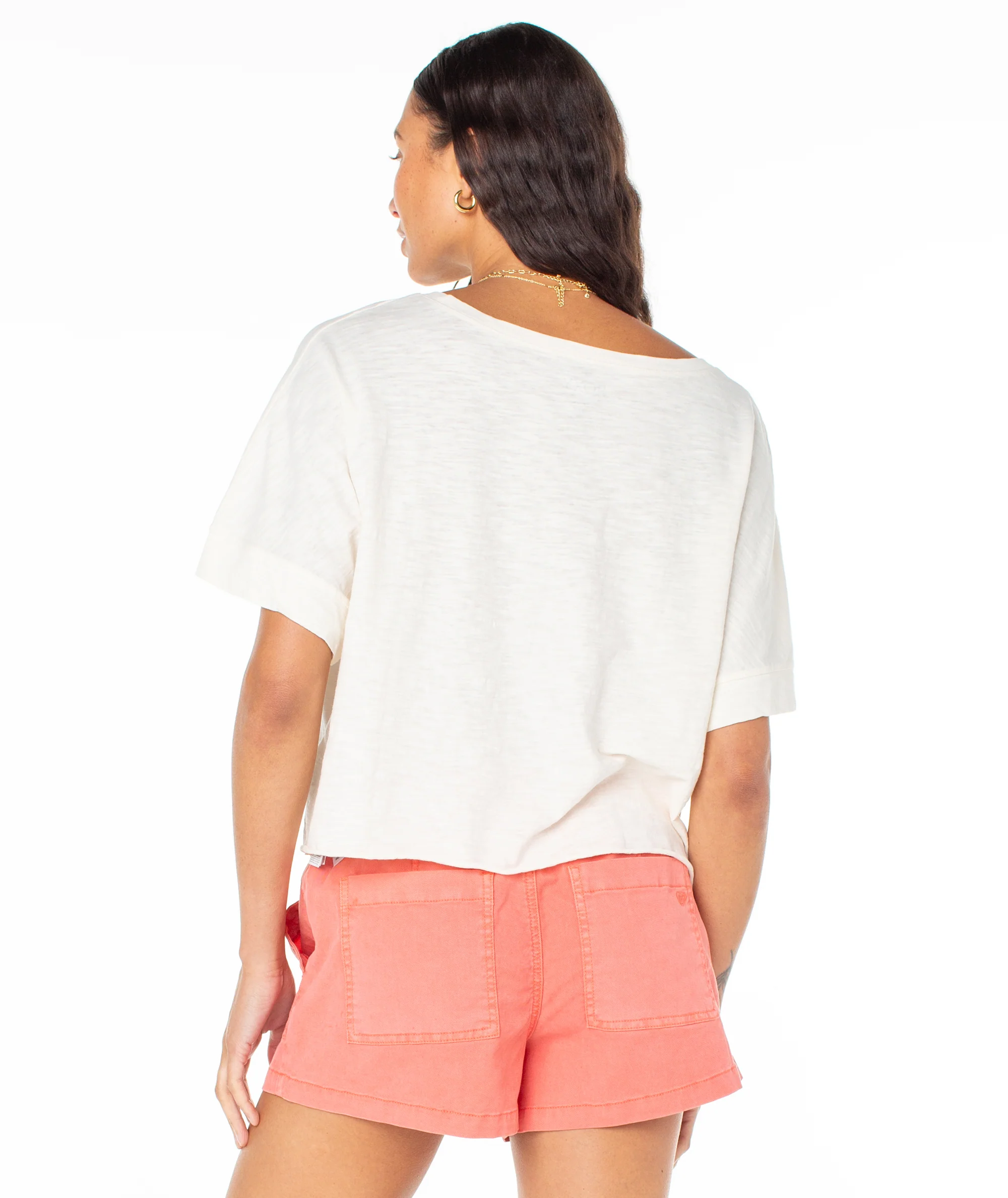 Palm Stripe Cropped Tee - Image 2