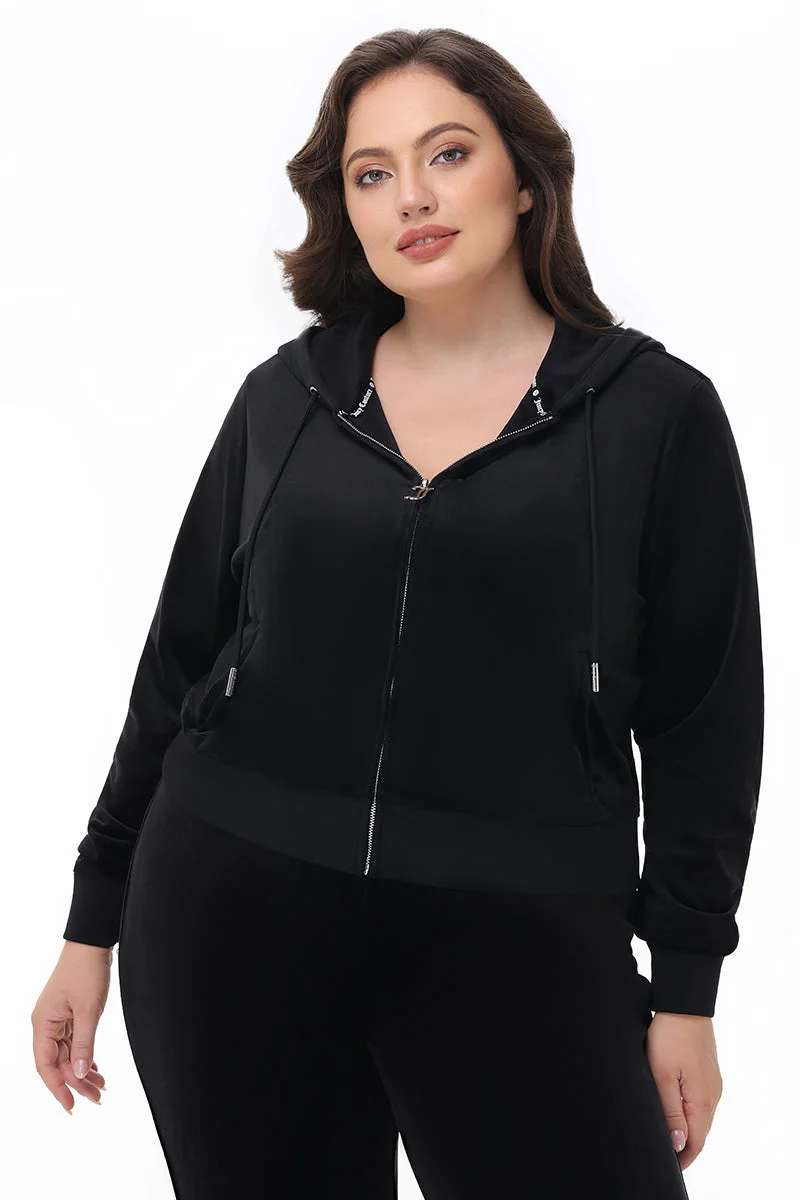 Plus-Size OG Big Bling Velour Hoodie - Image 2
