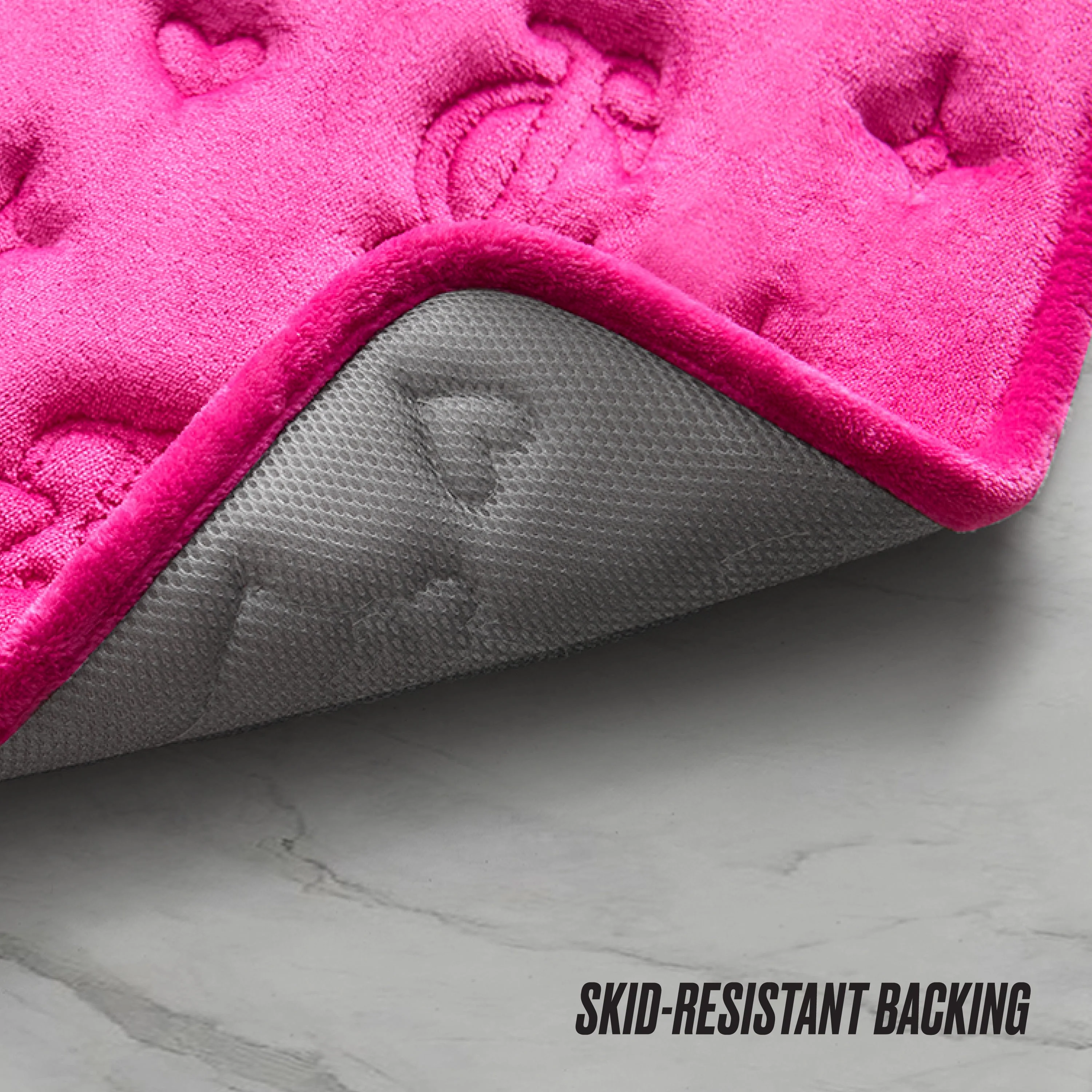 Quilted Memory Foam Bath Mat, 17" x 24" - Image 5