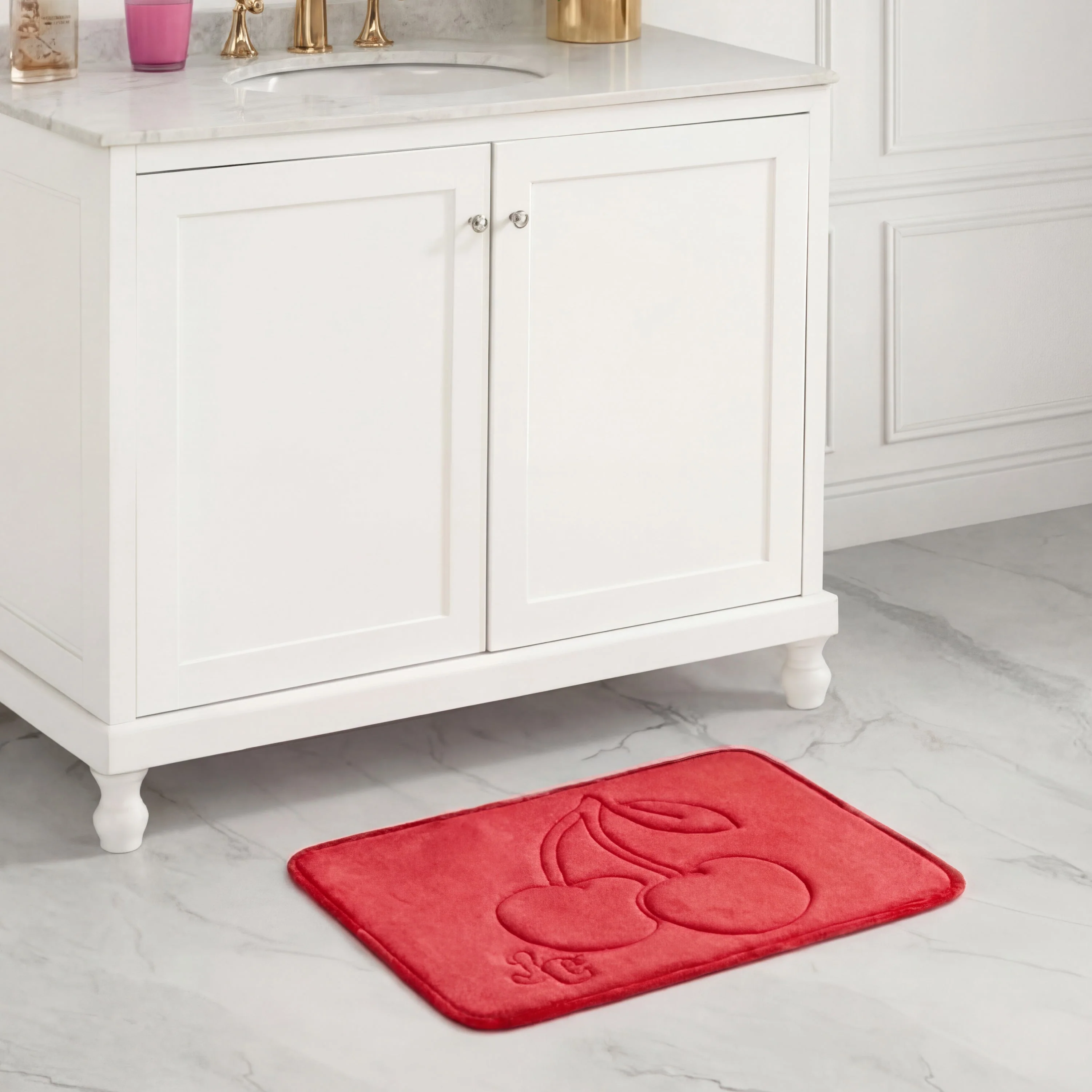 Quilted Memory Foam Bath Mat, 17" x 24"