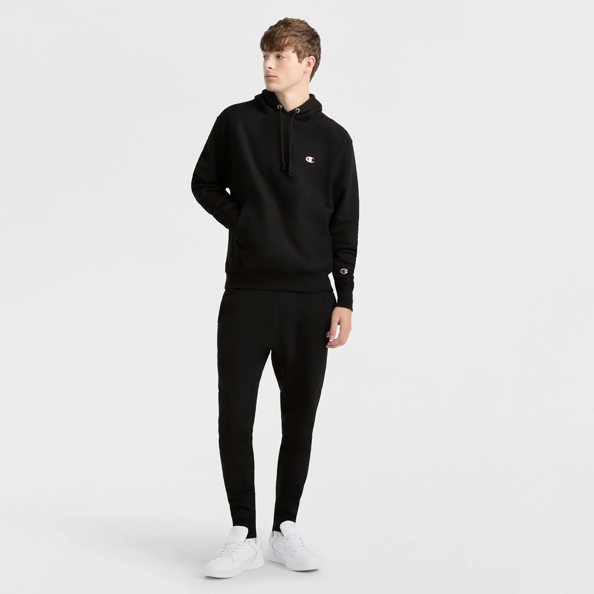 Reverse Weave Small C Hooded Sweatshirt - Image 4
