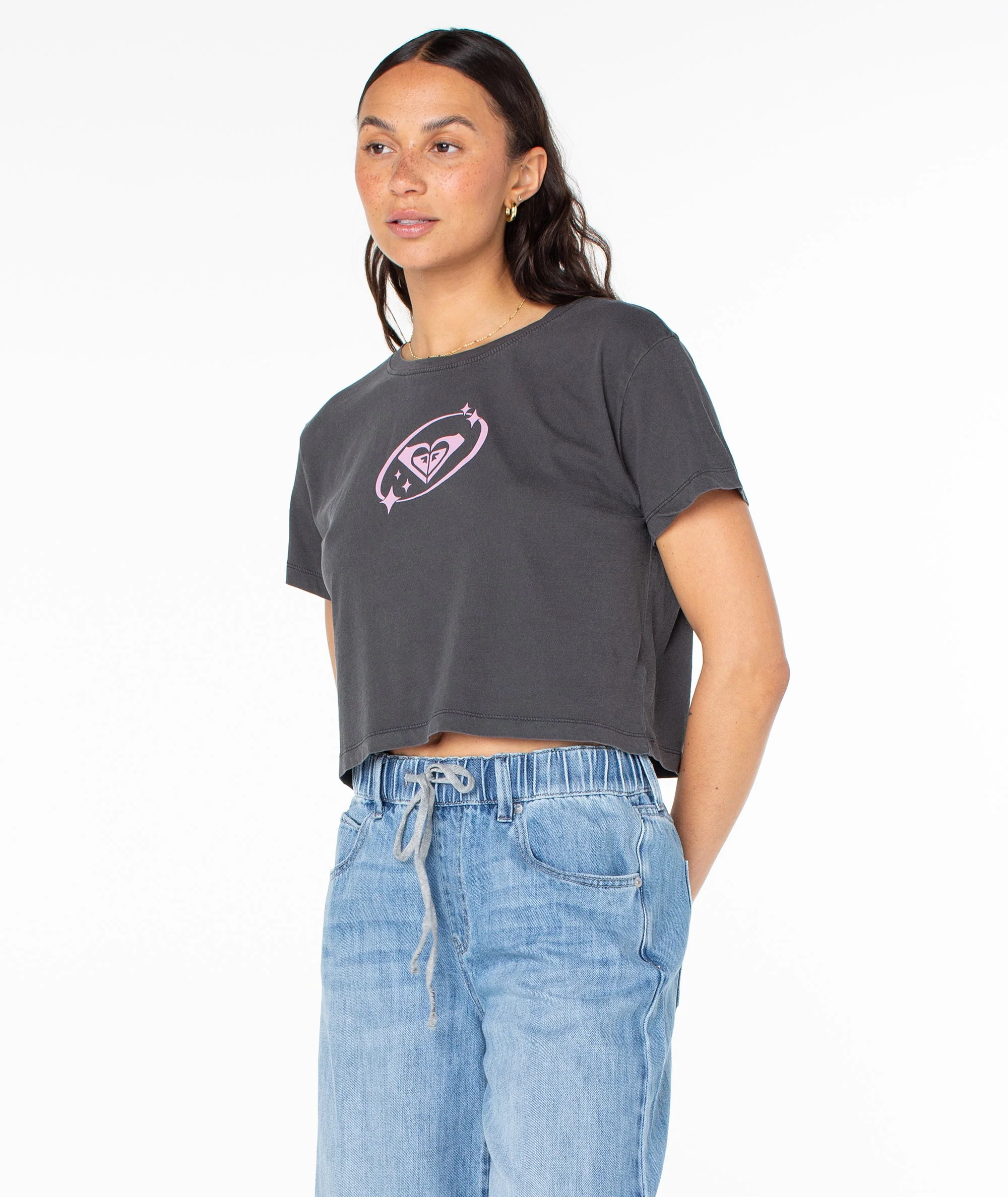 Saturn Classic Cropped Boxy Tee - Image 2