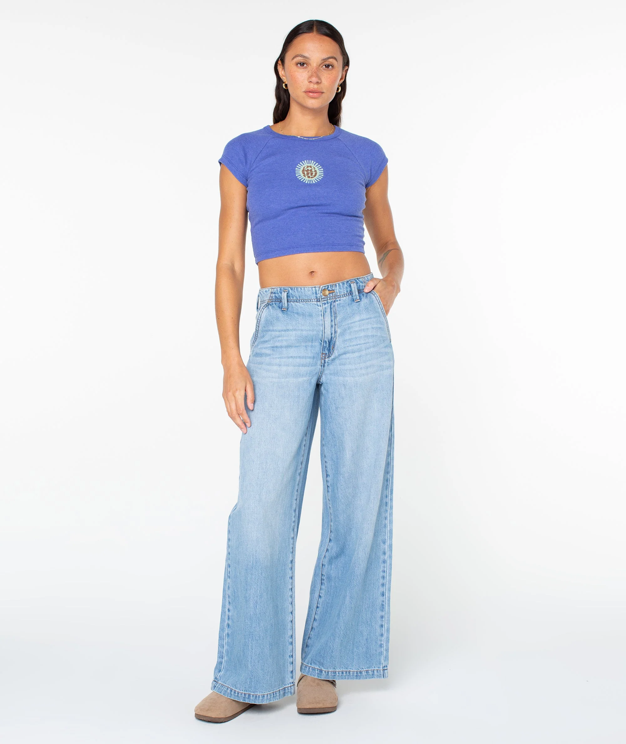 Slow Dive Cropped Baby Tee - Image 6