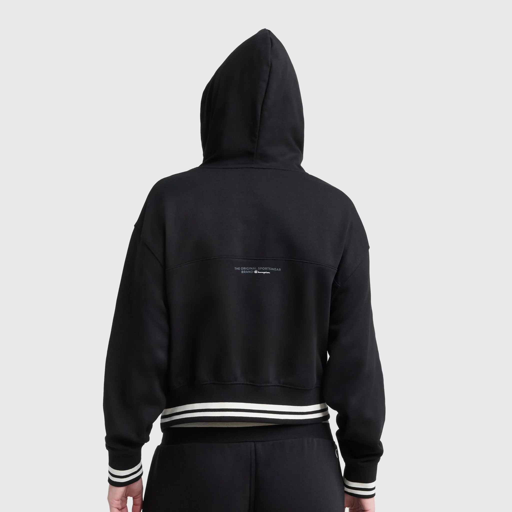 Tackle Lace Front Hoodie, Tonal Embroidered C Logo - Image 3