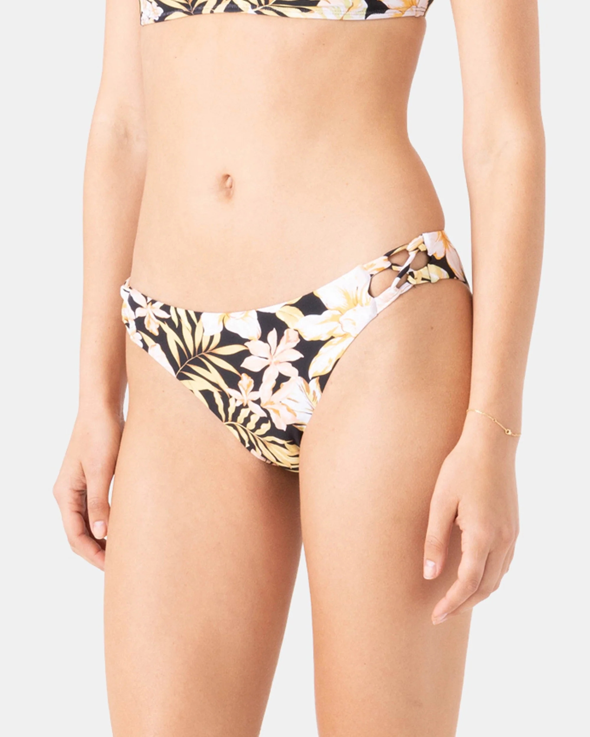 Tropical Hipster Lace Side Full Bikini Bottom - Image 3