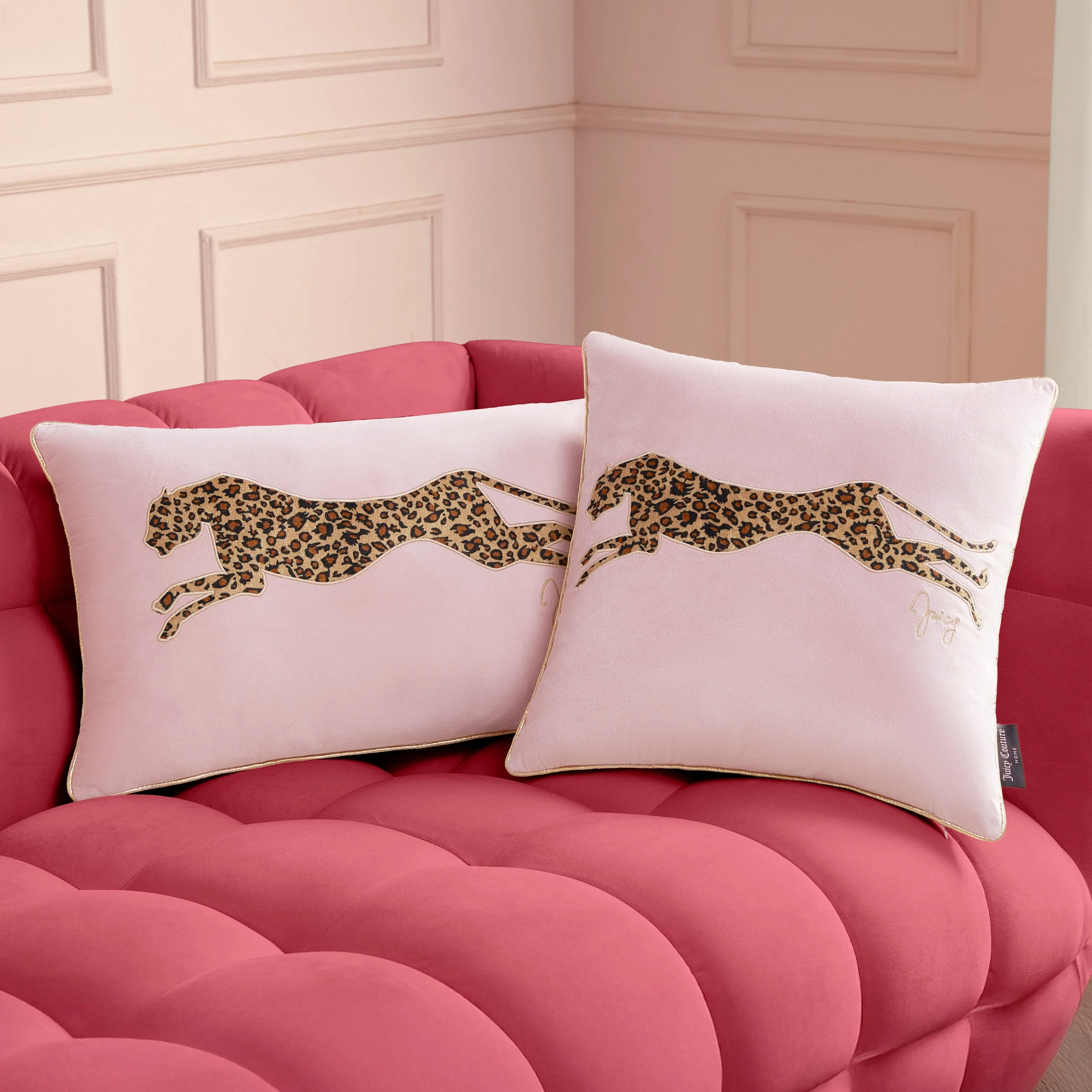 Velvet Cheetah Square Pillow - Image 6