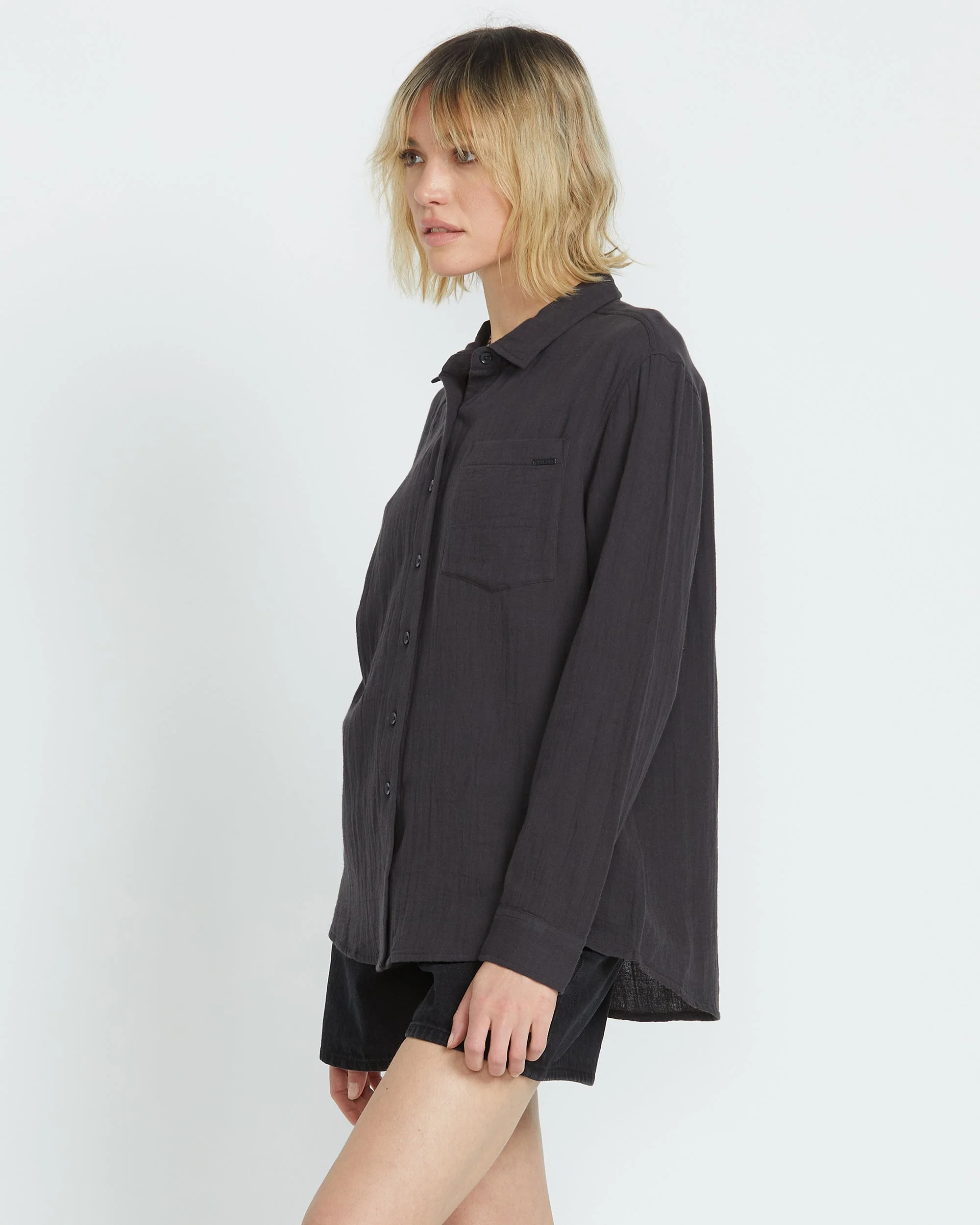 Women's Lil Button Up Long Sleeve Shirt - Image 5
