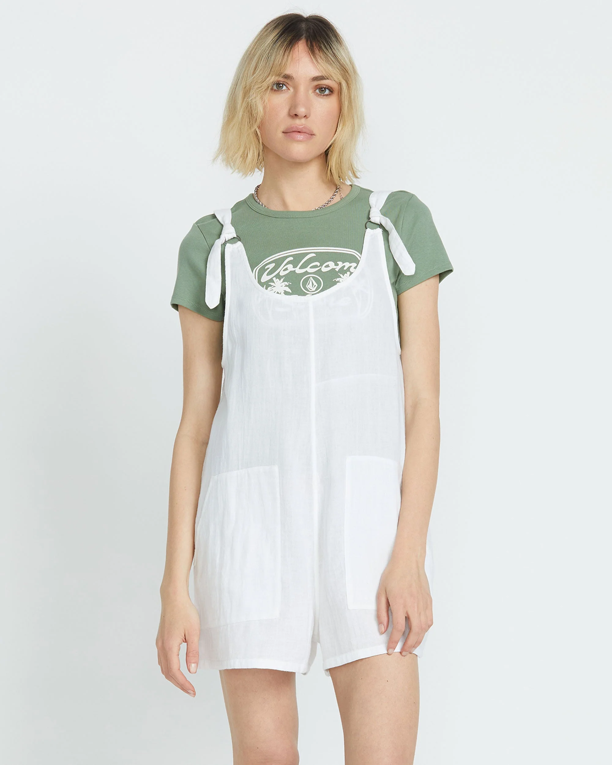 Women's Lil Tie Strap Romper - Image 5