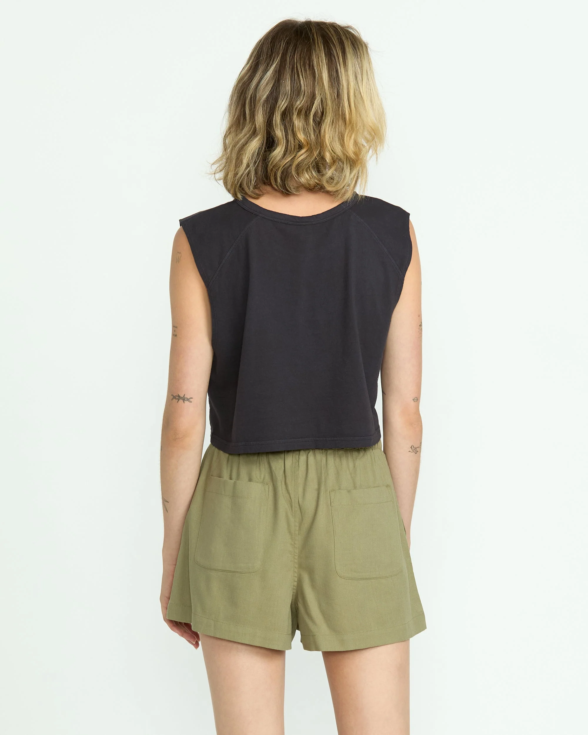 Women's Lived In Track Shorts - Image 2