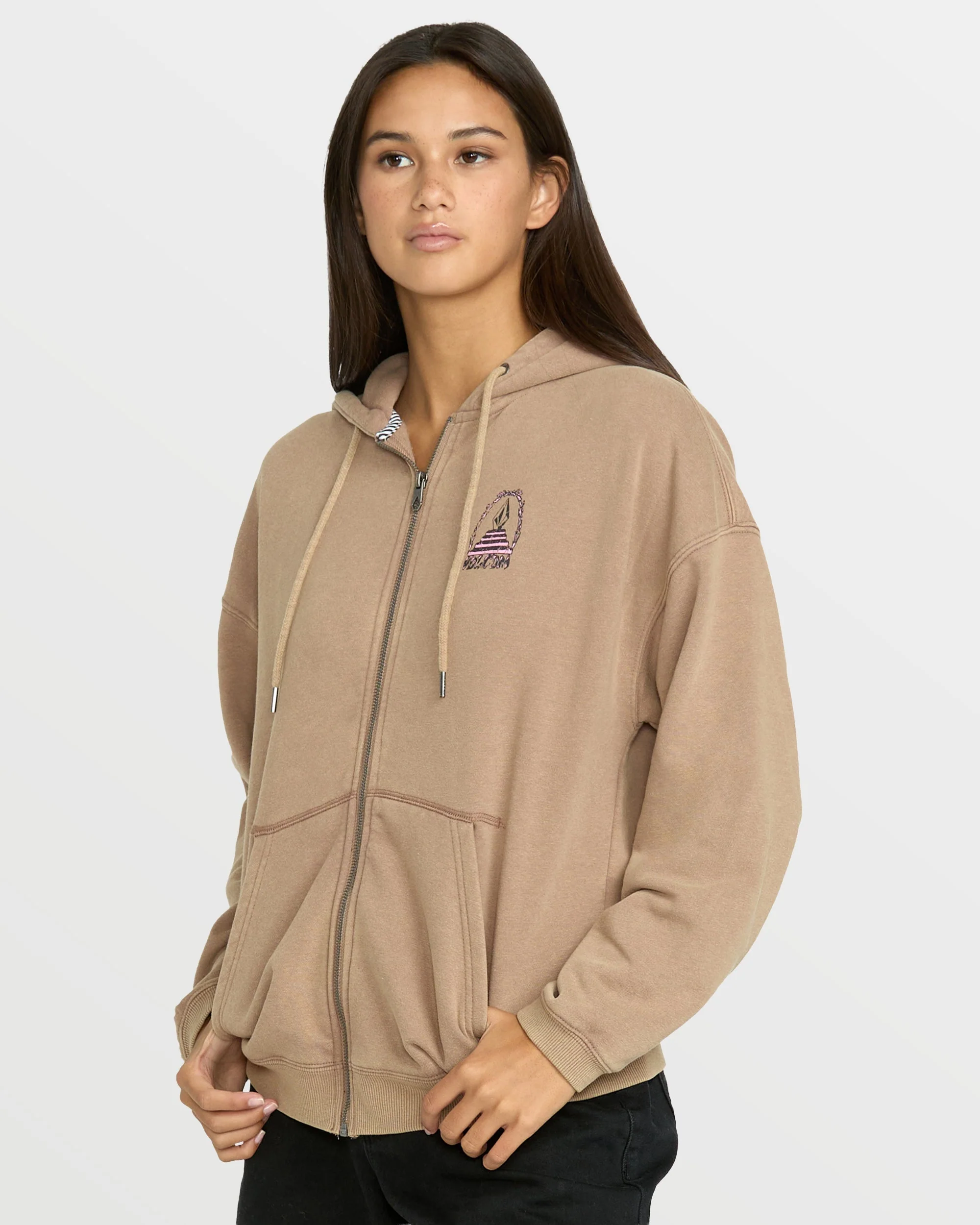 Women's Stone Art Up Zip Hoodie - Image 4